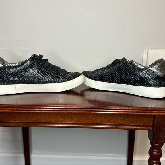Zadig&Voltaire Women’s Python Leather Low sneakers - Size 5, black - Picture 9 of 10